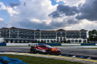 #13 Ferrari 488 GT3 of Justin Wetherill and Ryan Dalziel, Triarsi Competizione, GT World Challenge America, Pro-Am, SRO America, Sebring International Raceway, Sebring, FL, September 2022.
 | Fabian Lagunas/SRO             
