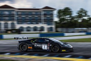 #1 Lamborghini Huracan GT3 of Michele Beretta and Andrea Calderelli, K-Pax Racing, GT World Challenge America, Pro, SRO America, Sebring International Raceway, Sebring, FL, September 2022.
 | Fabian Lagunas/SRO             