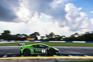 #3 Lamborghini Huracan GT3 of Misha Goikhberg and Jordan Pepper. K-Pax Racing, GT World Challenge America, Pro-Am, SRO America, Sebring International Raceway, Sebring, FL, September 2022.
 | Fabian Lagunas/SRO             