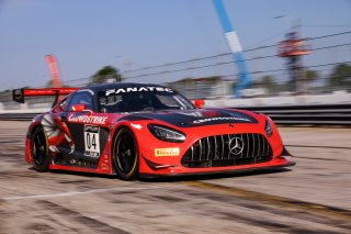 #04 Mercedes-AMG GT3 of George Kurtz and Colin Braun, Crowdstrike Racing by Riley Motorsports, GT World Challenge America, Pro-Am, SRO America, Sebring International Raceway, Sebring, FL, September 2022.
 | Regis Lefebure/SRO