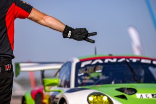 #45 Porsche 911 GT3-R (991.ii) of Charlie Luck and Jan Heylen, Wright Motorsports, GT World Challenge America, Pro-Am, SRO America, Sebring International Raceway, Sebring, FL, September 2022.
 | Regis Lefebure/SRO