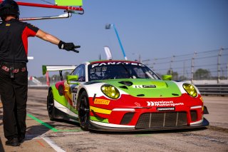 #45 Porsche 911 GT3-R (991.ii) of Charlie Luck and Jan Heylen, Wright Motorsports, GT World Challenge America, Pro-Am, SRO America, Sebring International Raceway, Sebring, FL, September 2022.
 | Regis Lefebure/SRO