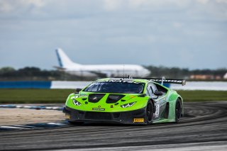 #3 Lamborghini Huracan GT3 of Misha Goikhberg and Jordan Pepper. K-Pax Racing, GT World Challenge America, Pro-Am, SRO America, Sebring International Raceway, Sebring, FL, September 2022.
 | Fabian Lagunas/SRO             