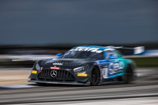 #08 Mercedes-AMG GT3 of Scott Smithson and Bryan Sellers, DXDT Racing, GT World Challenge America, Pro-Am, SRO America, Sebring International Raceway, Sebring, FL, September 2022.
 | Fabian Lagunas/SRO             