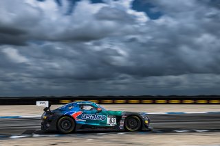 #63 Mercedes-AMG GT3 of David Askew and Dirk Muller, DXDT Racing, GT World Challenge America, Pro-Am, SRO America, Sebring International Raceway, Sebring, FL, September 2022.
 | Fabian Lagunas/SRO             