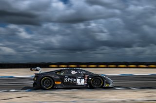 #1 Lamborghini Huracan GT3 of Michele Beretta and Andrea Calderelli, K-Pax Racing, GT World Challenge America, Pro, SRO America, Sebring International Raceway, Sebring, FL, September 2022.
 | Fabian Lagunas/SRO             
