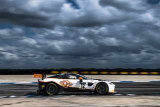 #12 Aston Martin Vantage AMR GT3 of Frank Gannett and Drew Staveley, Ian Lacy Racing, GT World Challenge America, Pro-Am, SRO America, Sebring International Raceway, Sebring, FL, September 2022.
 | Fabian Lagunas/SRO             