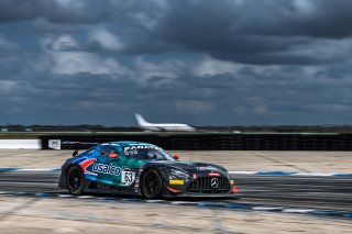 #63 Mercedes-AMG GT3 of David Askew and Dirk Muller, DXDT Racing, GT World Challenge America, Pro-Am, SRO America, Sebring International Raceway, Sebring, FL, September 2022.
 | Fabian Lagunas/SRO             