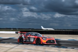 #04 Mercedes-AMG GT3 of George Kurtz and Colin Braun, Crowdstrike Racing by Riley Motorsports, GT World Challenge America, Pro-Am, SRO America, Sebring International Raceway, Sebring, FL, September 2022.
 | Fabian Lagunas/SRO             