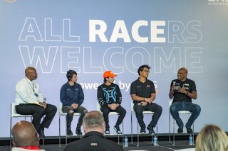 Driving Diversity Panel Forum, SRO America, Indianapolis Motor Speedway, Indianapolis, Indiana, Oct 2022.
 | Brian Cleary/SRO  