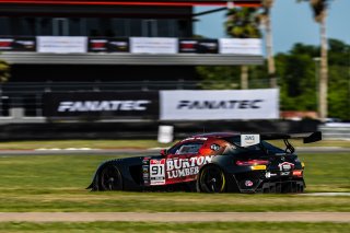 #91 Mercedes-AMG GT3 of Jeff Burton and Corey Lewis, April 2023., DXDT Racing, GT World Challenge America, LA, NOLA Motorsports Park, New Orleans, Pro-Am, SRO America
 | Fabian Lagunas / SRO
