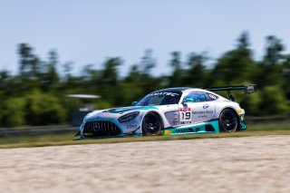 #19 Mercedes-AMG GT3 of Will Hardeman and Adam Carroll, April 2023., Esses Racing with Mercedes-Benz of Austin, GT World Challenge America, LA, NOLA Motorsports Park, New Orleans, Pro-Am, SRO America
 | Fabian Lagunas / SRO