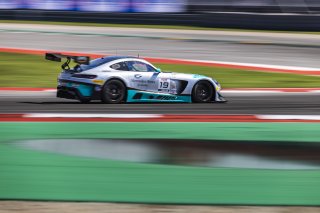 #19 Mercedes-AMG GT3 of Will Hardeman and Alan Metni, Esses Racing with Mercedes-Benz of Austin, GT World Challenge America, Pro-Am, FANATEC GT World Challenge America Powered by AWS, SRO America, COTA, Austin, TX May 17 - 19 2024.
 | Fabian Lagunas / SRO