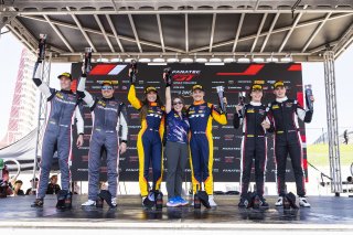 #38 BMW M4 GT3 of Samantha Tan and Neil Verhagen, ST Racing, GT World Challenge America, Pro-Am, SRO America, FANATEC GT World Challenge America Powered by AWS, COTA, Austin, TX May 17 - 19 2024.
 | Fabian Lagunas / SRO