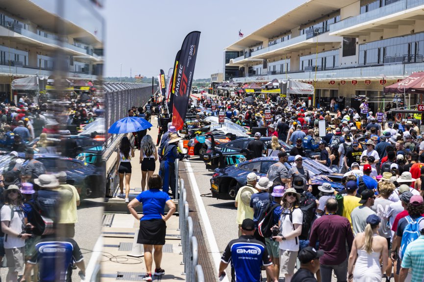 Grid walk at FANATEC GT World Challenge America Powered by AWS, SRO America, COTA, Austin, TX May 17 - 19 2024.
