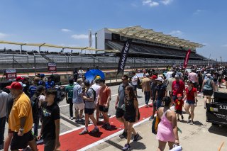 Grid walk at FANATEC GT World Challenge America Powered by AWS, SRO America, COTA, Austin, TX May 17 - 19 2024.
 | Fabian Lagunas / SRO