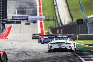 #32 Porsche 911 GT3-R of Kyle Washington and Tom Sargent, GMG Racing, GT World Challenge America, Pro-Am, FANATEC GT World Challenge America Powered by AWS, COTA, Austin, TX May 17 - 19 2024.
 | Fabian Lagunas / SRO