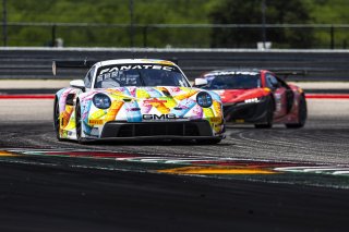 #32 Porsche 911 GT3-R of Kyle Washington and Tom Sargent, GMG Racing, GT World Challenge America, Pro-Am, FANATEC GT World Challenge America Powered by AWS, COTA, Austin, TX May 17 - 19 2024.
 | Fabian Lagunas / SRO