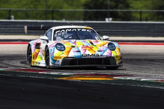#32 Porsche 911 GT3-R of Kyle Washington and Tom Sargent, GMG Racing, GT World Challenge America, Pro-Am, FANATEC GT World Challenge America Powered by AWS, COTA, Austin, TX May 17 - 19 2024.
 | Fabian Lagunas / SRO
