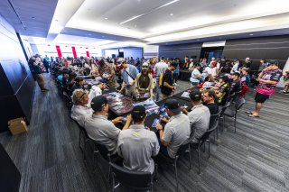 Autograph session at FANATEC GT World Challenge America Powered by AWS, SRO America, COTA, Austin, TX May 17 - 19 2024.
 | Fabian Lagunas / SRO