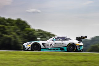 #19 Mercedes-AMG GT3 of Will Hardeman and Alan Metni, Esses Racing with Mercedes-Benz of Austin, GT World Challenge America, Pro-Am, FANATEC GT World Challenge America Powered by AWS, SRO America, VIR, Alton, VA July 19 - 21 2024.
 | Fabian Lagunas / SRO           