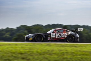 #91 Mercedes-AMG GT3 of Jeff Burton and Philip Ellis, Regulator Racing, GT World Challenge America, Pro-Am, SRO America, FANATEC GT World Challenge America Powered by AWS, VIR, Alton, VA July 19 - 21 2024.
 | Fabian Lagunas / SRO           