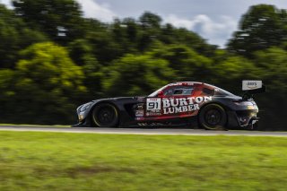 #91 Mercedes-AMG GT3 of Jeff Burton and Philip Ellis, Regulator Racing, GT World Challenge America, Pro-Am, SRO America, FANATEC GT World Challenge America Powered by AWS, VIR, Alton, VA July 19 - 21 2024.
 | Fabian Lagunas / SRO           