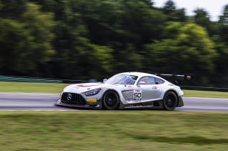 #50 Mercedes-AMG GT3 of Ross Chouest and Aaron Povoledo, Chouest Povoledo Racing, Pro-Am, GT World Challenge America, FANATEC GT World Challenge America Powered by AWS, VIR, Alton, VA July 19 - 21 2024.
 | Fabian Lagunas / SRO           