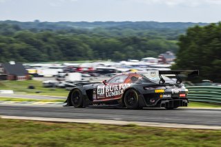 #91 Mercedes-AMG GT3 of Jeff Burton and Philip Ellis, Regulator Racing, GT World Challenge America, Pro-Am, SRO America, FANATEC GT World Challenge America Powered by AWS, VIR, Alton, VA July 19 - 21 2024.
 | Fabian Lagunas / SRO           