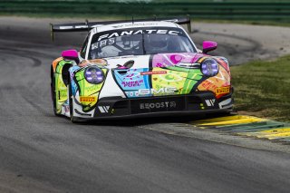 #32 Porsche 911 GT3-R of Kyle Washington and Tom Sargent, GMG Racing, GT World Challenge America, Pro-Am, FANATEC GT World Challenge America Powered by AWS, VIR, Alton, VA July 19 - 21 2024.
 | Fabian Lagunas / SRO           