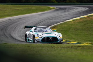 #19 Mercedes-AMG GT3 of Will Hardeman and Alan Metni, Esses Racing with Mercedes-Benz of Austin, GT World Challenge America, Pro-Am, FANATEC GT World Challenge America Powered by AWS, SRO America, VIR, Alton, VA July 19 - 21 2024.
 | Fabian Lagunas / SRO           
