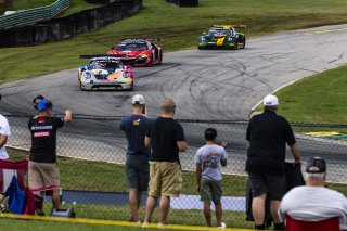 #85 Porsche 992 GT3-R of Spencer Pumpelly and Trent Hindman, RS1, GT World Challenge America, Pro, SRO America, FANATEC GT World Challenge America Powered by AWS, VIR, Alton, VA July 19 - 21 2024.
 | Fabian Lagunas / SRO      