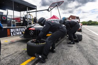 #91 Mercedes-AMG GT3 of Jeff Burton and Philip Ellis, Regulator Racing, GT World Challenge America, Pro-Am, SRO America, FANATEC GT World Challenge America Powered by AWS, VIR, Alton, VA July 19 - 21 2024.
 | Fabian Lagunas / SRO           