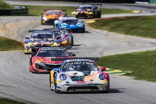 #85 Porsche 992 GT3-R of Spencer Pumpelly and Trent Hindman, RS1, GT World Challenge America, Pro, SRO America, FANATEC GT World Challenge America Powered by AWS, VIR, Alton, VA July 19 - 21 2024.
 | Fabian Lagunas / SRO           