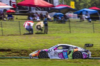 #32 Porsche 911 GT3-R of Kyle Washington and Tom Sargent, GMG Racing, GT World Challenge America, Pro-Am, FANATEC GT World Challenge America Powered by AWS, VIR, Alton, VA July 19 - 21 2024.
 | Fabian Lagunas / SRO           