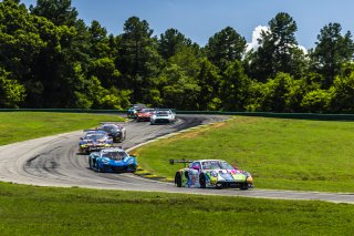 #32 Porsche 911 GT3-R of Kyle Washington and Tom Sargent, GMG Racing, GT World Challenge America, Pro-Am, FANATEC GT World Challenge America Powered by AWS, VIR, Alton, VA July 19 - 21 2024.
 | Fabian Lagunas / SRO      