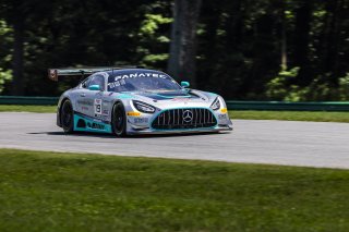 #19 Mercedes-AMG GT3 of Will Hardeman and Alan Metni, Esses Racing with Mercedes-Benz of Austin, GT World Challenge America, Pro-Am, FANATEC GT World Challenge America Powered by AWS, SRO America, VIR, Alton, VA July 19 - 21 2024.
 | Fabian Lagunas / SRO           