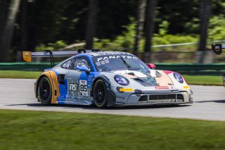 #85 Porsche 992 GT3-R of Spencer Pumpelly and Trent Hindman, RS1, GT World Challenge America, Pro, SRO America, FANATEC GT World Challenge America Powered by AWS, VIR, Alton, VA July 19 - 21 2024.
 | Fabian Lagunas / SRO           
