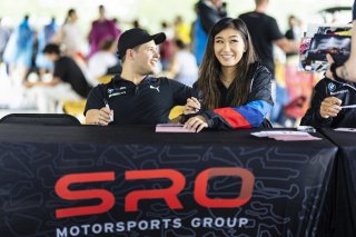 Autograph session at FANATEC GT World Challenge America Powered by AWS, SRO America, VIR, Alton, VA July 19 - 21 2024.
 | Fabian Lagunas / SRO      