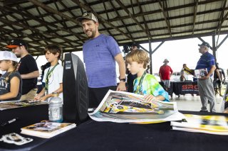 Autograph session at FANATEC GT World Challenge America Powered by AWS, SRO America, VIR, Alton, VA July 19 - 21 2024.
 | Fabian Lagunas / SRO           