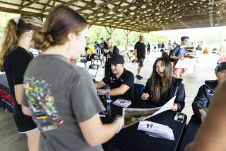 Autograph session at FANATEC GT World Challenge America Powered by AWS, SRO America, VIR, Alton, VA July 19 - 21 2024.
 | Fabian Lagunas / SRO           