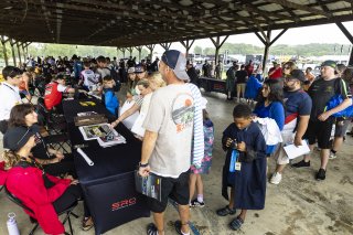 Autograph session at FANATEC GT World Challenge America Powered by AWS, SRO America, VIR, Alton, VA July 19 - 21 2024.
 | Fabian Lagunas / SRO           