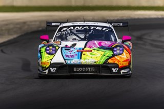 #32 Porsche 911 GT3-R of Kyle Washington and Tom Sargent, GMG Racing, GT World Challenge America, Pro-Am, FANATEC GT World Challenge America Powered by AWS, Road America, Elkhart Lake, WI August 16 - 18 2024.
 | Fabian Lagunas / SRO      