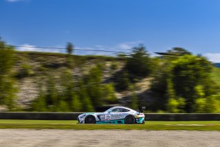 #19 Mercedes-AMG GT3 of Will Hardeman and Alan Metni, Esses Racing with Mercedes-Benz of Austin, GT World Challenge America, Pro-Am, FANATEC GT World Challenge America Powered by AWS, SRO America, Road America, Elkhart Lake, WI August 16 - 18 2024.
 | Fabian Lagunas / SRO           