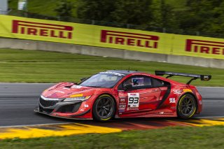 #93 Acura NSX GT3 EVO22 of Luca Mars and Zach Veach, Racers Edge Motorsports, GT World Challenge America, Pro, FANATEC GT World Challenge America Powered by AWS, SRO America, Road America, Elkhart Lake, WI August 16 - 18 2024.
 | Fabian Lagunas / SRO      