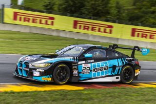 #29 BMW M4 GT3 of Justin Rothberg and Robby Foley, Turner Motorsport, GT World Challenge America, Pro-Am, FANATEC GT World Challenge America Powered by AWS, Road America, Elkhart Lake, WI August 16 - 18 2024.
 | Fabian Lagunas / SRO      