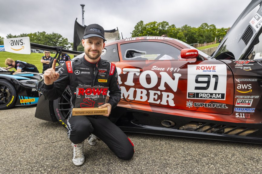 #91 Mercedes-AMG GT3 of Jeff Burton and Philip Ellis, Regulator Racing, GT World Challenge America, Pro-Am, SRO America, FANATEC GT World Challenge America Powered by AWS, Road America, Elkhart Lake, WI August 16 - 18 2024.
