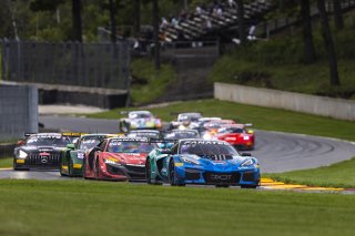 #63 Chevrolet Corvette Z06 GT3.R of Alec Udell and Tommy Milner, DXDT Racing, GT World Challenge America, Pro, SRO America, FANATEC GT World Challenge America Powered by AWS, Road America, Elkhart Lake, WI August 16 - 18 2024.
 | Fabian Lagunas / SRO           