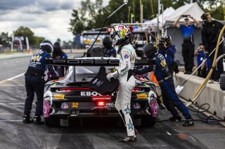 #32 Porsche 911 GT3-R of Kyle Washington and Tom Sargent, GMG Racing, GT World Challenge America, Pro-Am, FANATEC GT World Challenge America Powered by AWS, Road America, Elkhart Lake, WI August 16 - 18 2024.
 | Fabian Lagunas / SRO      