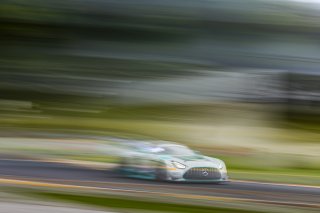 #19 Mercedes-AMG GT3 of Will Hardeman and Alan Metni, Esses Racing with Mercedes-Benz of Austin, GT World Challenge America, Pro-Am, FANATEC GT World Challenge America Powered by AWS, SRO America, Road America, Elkhart Lake, WI August 16 - 18 2024.
 | Fabian Lagunas / SRO      